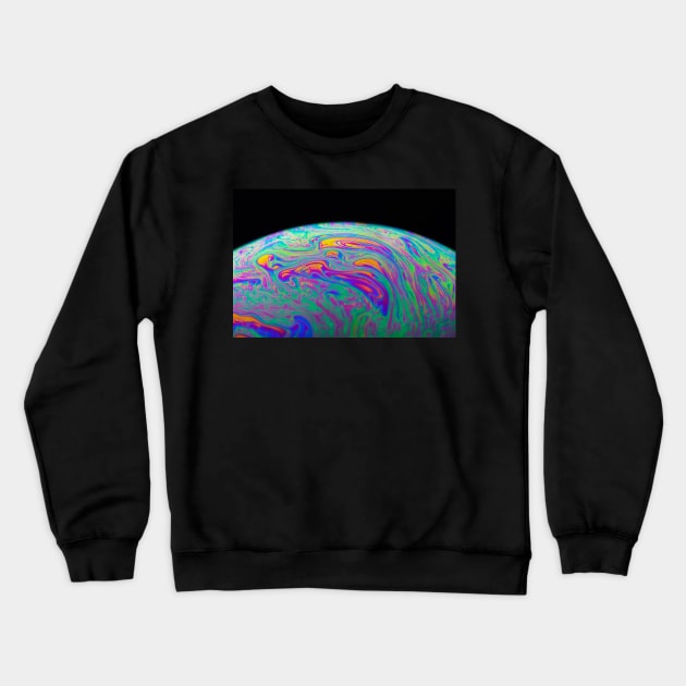 Soap Bubble Close Up Crewneck Sweatshirt by philippemx